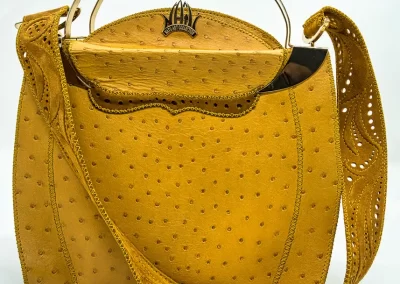 DOROTEA Borsa fatta a mano pelle oro artigianale novara milano
