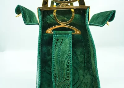 DOROTEA Borsa fatta a mano pelle oro artigianale novara milano