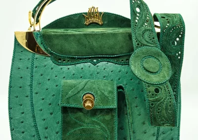 DOROTEA Borsa fatta a mano pelle oro artigianale novara milano