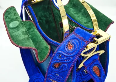 DOROTEA Borsa fatta a mano pelle oro artigianale novara milano