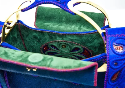 DOROTEA Borsa fatta a mano pelle oro artigianale novara milano