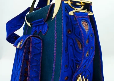 DOROTEA Borsa fatta a mano pelle oro artigianale novara milano