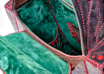 DOROTEA Borsa fatta a mano pelle oro artigianale novara milano