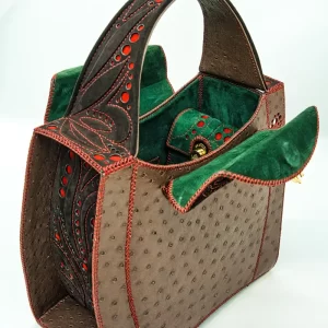 DOROTEA Borsa fatta a mano pelle oro artigianale novara milano