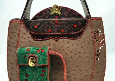 DOROTEA Borsa fatta a mano pelle oro artigianale novara milano
