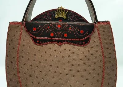 DOROTEA Borsa fatta a mano pelle oro artigianale novara milano