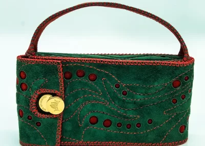 DOROTEA Borsa fatta a mano pelle oro artigianale novara milano