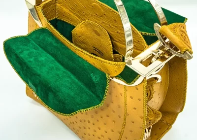 DOROTEA Borsa fatta a mano pelle oro artigianale novara milano