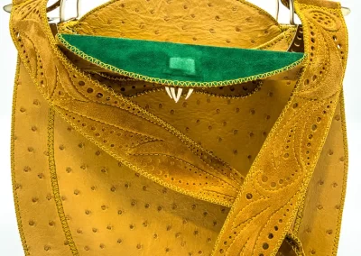 DOROTEA Borsa fatta a mano pelle oro artigianale novara milano