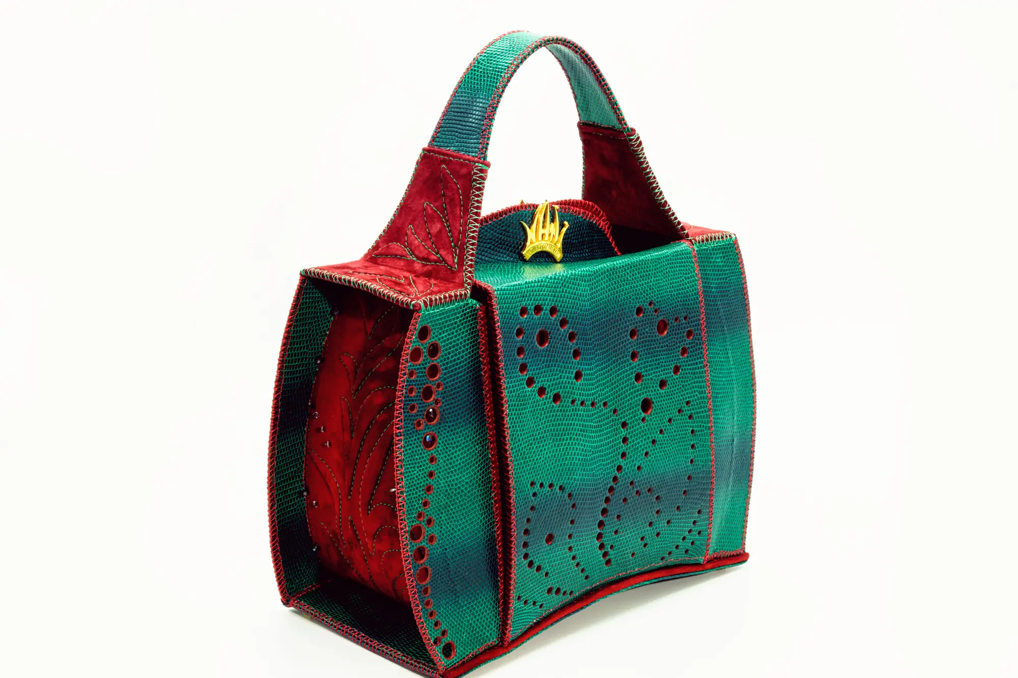 01 DOROTEA M.010125 Borsa fatta a mano pelle oro artigianale novara milano