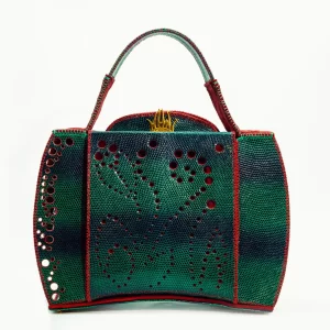 01 DOROTEA M.010125 Borsa fatta a mano pelle oro artigianale novara milano