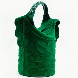 01 MIRA 010125 Borsa fatta a mano pelle oro artigianale novara milano