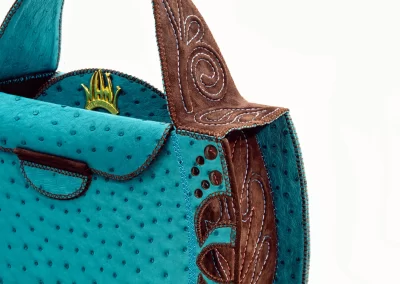 01 DOROTEA M.01s0125 Borsa fatta a mano pelle oro artigianale novara milano