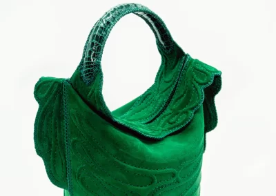 01 MIRA 010125 Borsa fatta a mano pelle oro artigianale novara milano
