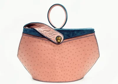 01 BRIGIDA 020125M Borsa fatta a mano pelle oro artigianale novara milano