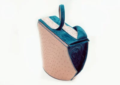01 BRIGIDA 020125M Borsa fatta a mano pelle oro artigianale novara milano