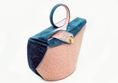 01 BRIGIDA 020125M Borsa fatta a mano pelle oro artigianale novara milano