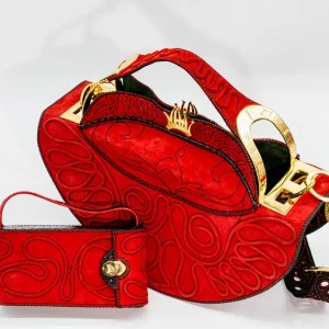 VALENTYNA 010124 Borsa fatta a mano pelle oro artigianale novara milano